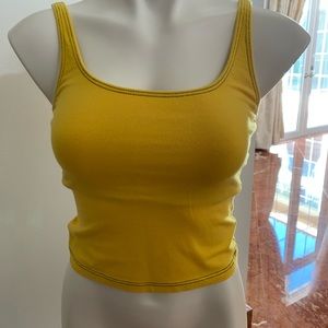Marika tank top with bra support yellow size S